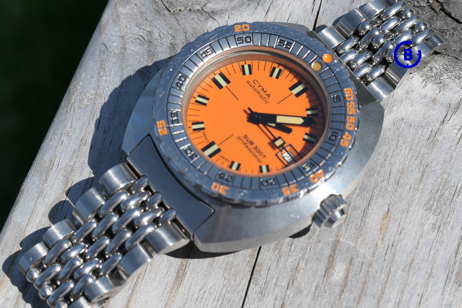On the wooden beam: CYMA SUB 300T Professional – The Blomman Watch ...